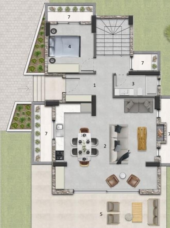 فيلا 4 + 2 في بودروم