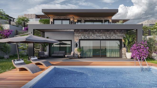 3 + 1 فيلا مطلة على البحر في بودروم