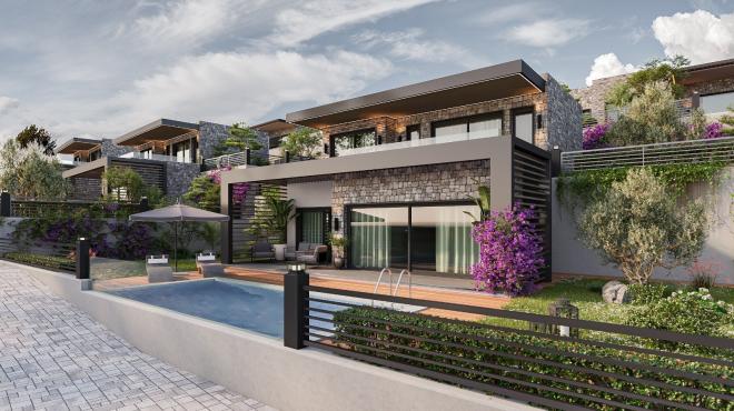 3 + 1 فيلا مطلة على البحر في بودروم