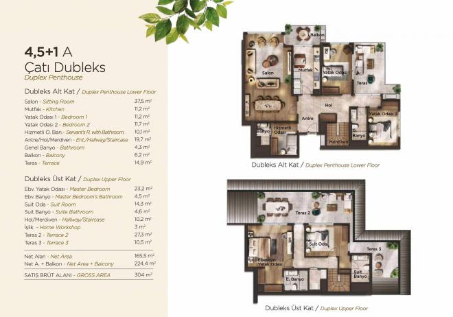 دوبلكس 3 + 1 في اسطنبول