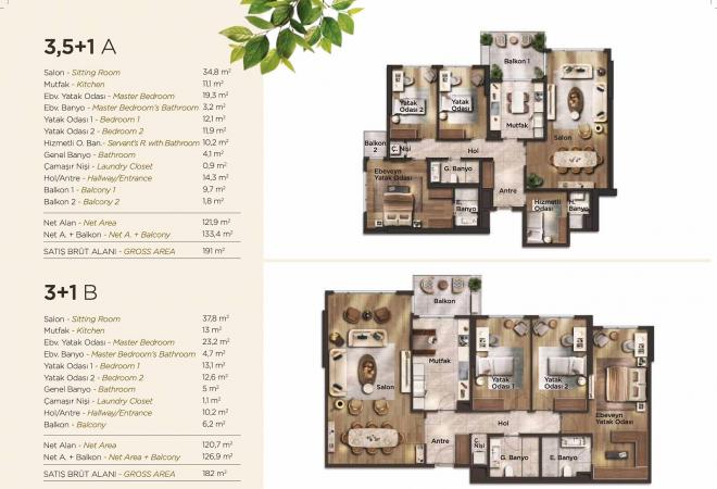 دوبلكس 4 + 1 في اسطنبول