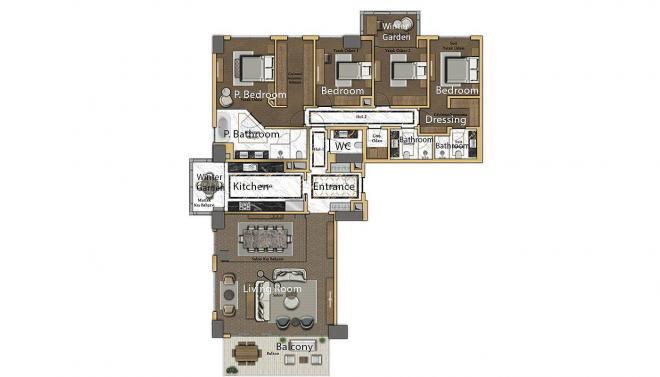 شقة 2+1 مطلة على البحر في اسطنبول
