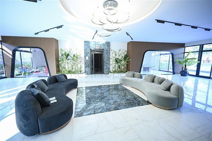 شقق 1+1 في مجمع قيد الإنشاء في منطقة أوبا