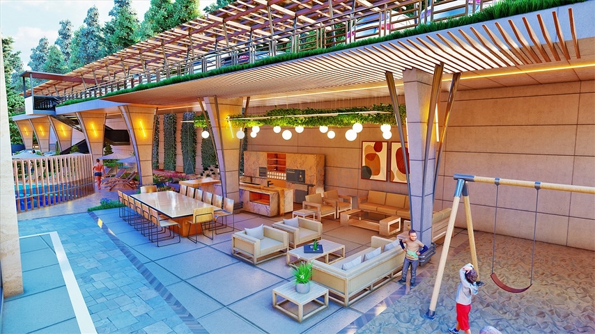 نحن نقدم لك مشروع مجمع مع البنية التحتية في وسط ألانيا