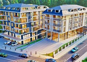 نحن نقدم لك مشروع مجمع مع البنية التحتية في وسط ألانيا