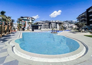 شقة 2 + 1 في مجمع مع بنية تحتية في منطقة أوبا