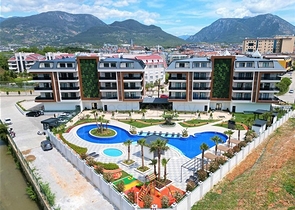 شقة 2 + 1 في مجمع مع بنية تحتية في منطقة أوبا