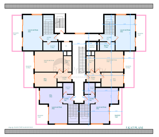 شقق للبيع في قلب مدينة ألانيا 