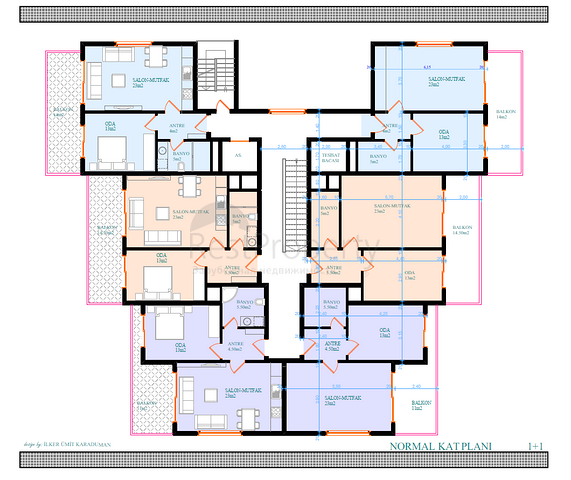 شقق للبيع في قلب مدينة ألانيا 