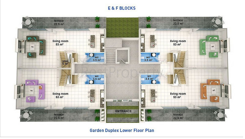  مجمع مميز فاخر راقي في منطقة كارجي جاك – ألانيا