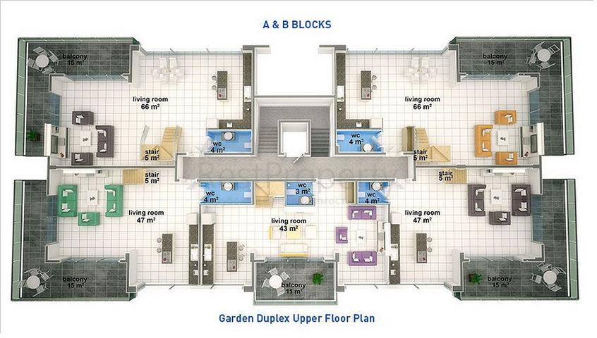  مجمع مميز فاخر راقي في منطقة كارجي جاك – ألانيا