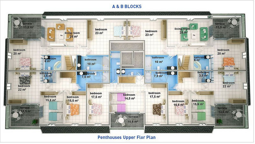 مجمع مميز فاخر راقي في منطقة كارجي جاك – ألانيا
