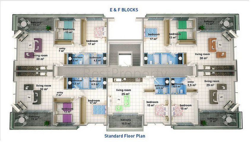  مجمع مميز فاخر راقي في منطقة كارجي جاك – ألانيا