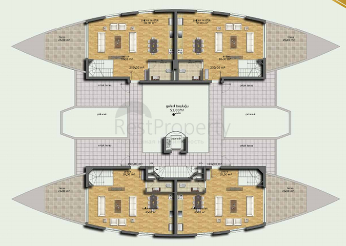 مجمع مميز فاخر في كونايلتي – أنطاليا 