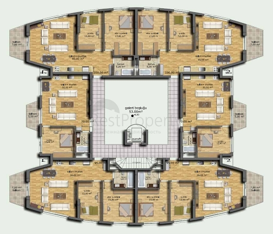 مجمع مميز فاخر في كونايلتي – أنطاليا 
