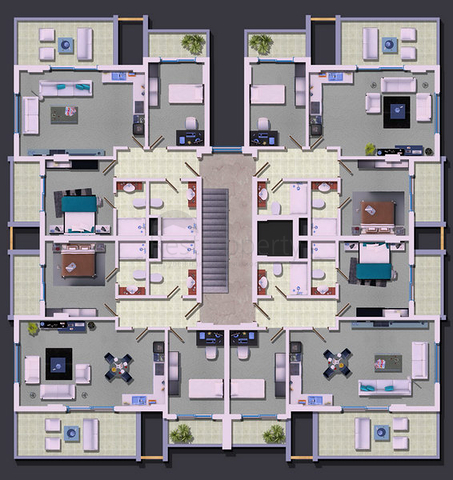 شقق في قلب أوبا / ألانيا