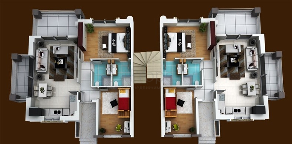 شقق مطلة على البحر في سيدا في مجمع مع مسبح