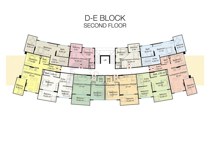 شقق بمساحات واحجام مختلفة للبيع 