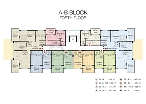 شقق بمساحات واحجام مختلفة للبيع 