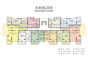 شقق بمساحات واحجام مختلفة للبيع 