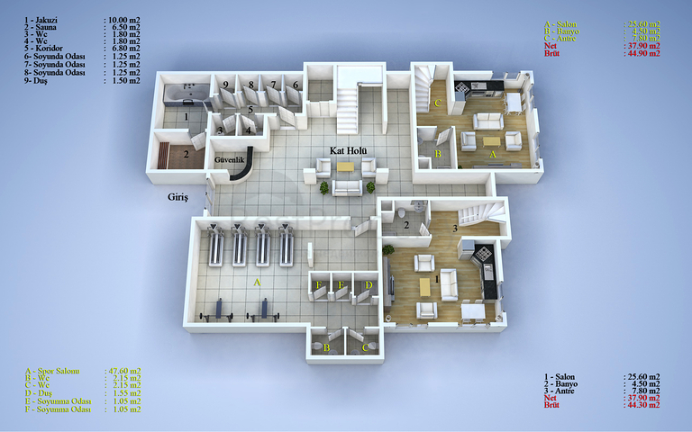 شقق للبيع في كيستيل / الانيا 