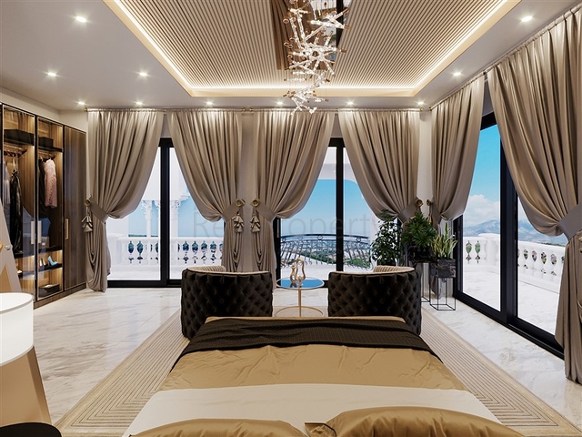 فيلا 6+1 مطلة على البحر في منطقة كارجيجاك