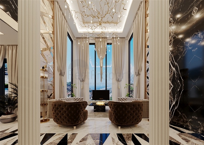 فيلا 6+1 مطلة على البحر في منطقة كارجيجاك