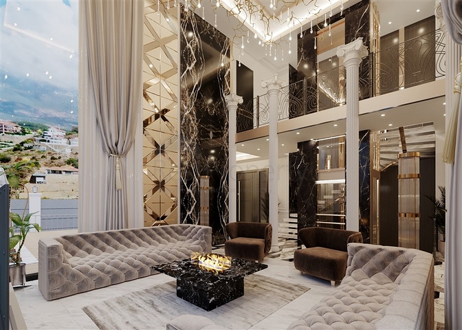 فيلا 6+1 مطلة على البحر في منطقة كارجيجاك