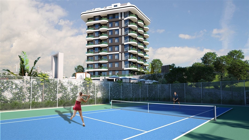 شقة 1 + 1 درجة رجال الأعمال في منطقة دميرتاش 