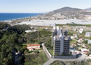 شقة 1 + 1 درجة رجال الأعمال في منطقة دميرتاش 