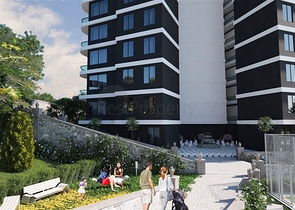 شقة 1 + 1 درجة رجال الأعمال في منطقة دميرتاش 