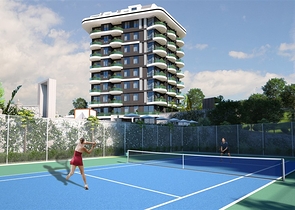 شقة 1 + 1 درجة رجال الأعمال في منطقة دميرتاش 