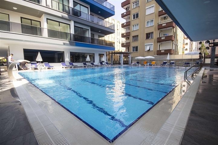 شقة 2 + 1 مع إطلالة بانورامية على البحر في منطقة محمودلار