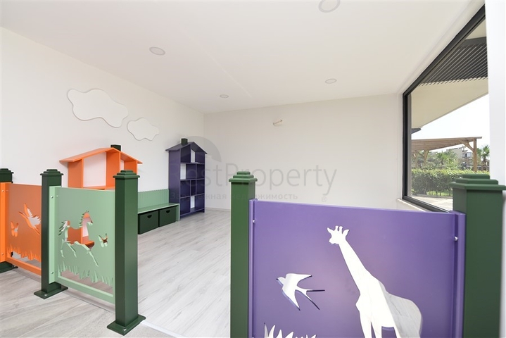 دوبلكس حديقة من طابقين 2 + 1 في منطقة أوبا 