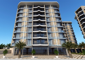 شقة 1+1 في منطقة توسمور ، على بعد 200 متر من البحر من مطور معروف