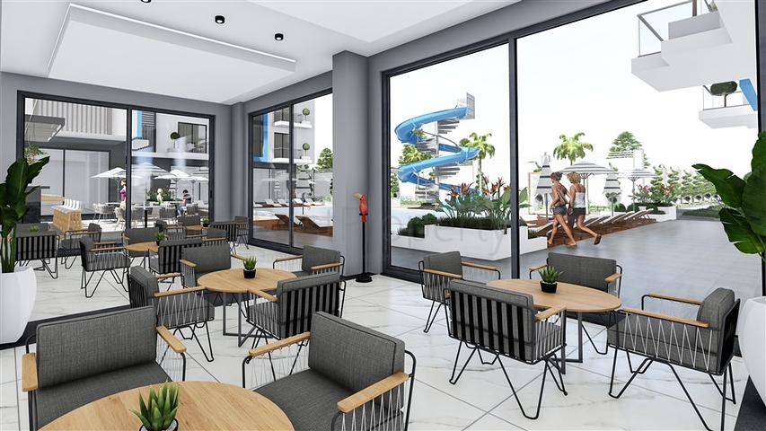 شقق في مجمع جديد في منطقة أوبا شقق في مجمع جديد في منطقة أوبا