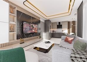 بنتهاوس 2+1 في مجمع جديد في وسط محمودلار