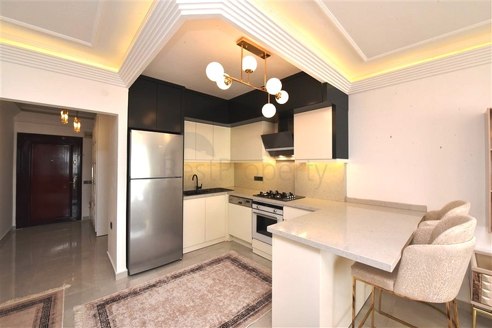 شقة مريحة 2 + 1 مطلة على البحر في توسمورا