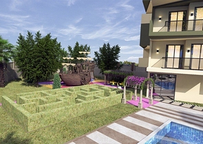 شقة استوديو في مجمع متميز في حي دميرتاش 