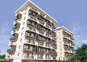 شقة 1+1 في مجمع به بنية تحتية فندقية في منطقة دميرتاش