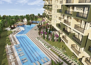 شقة 1+1 في مجمع متميز في حي دميرتاش