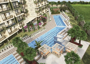 شقة 1+1 في مجمع متميز في حي دميرتاش