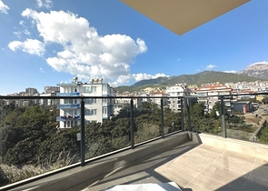 تحتوي الشقة على تصميم 2 + 1 مع مطبخ منفصل