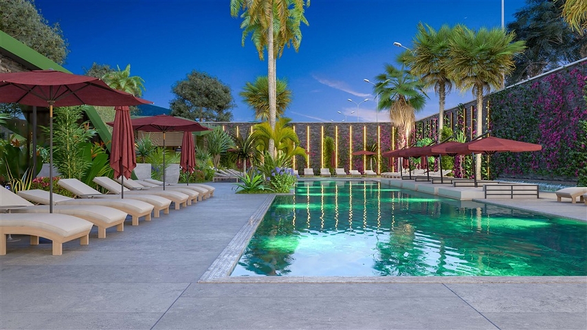 شقة من غرفتي نوم في مجمع سكني قيد الإنشاء في منطقة النخبة كارجيجاك