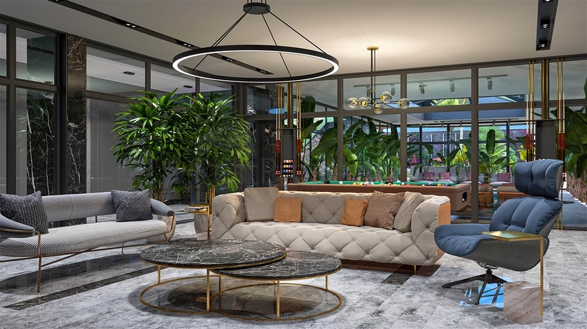 شقة من غرفتي نوم في مجمع سكني قيد الإنشاء في منطقة النخبة كارجيجاك