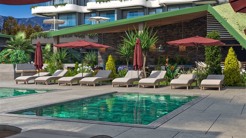 شقة من غرفتي نوم في مجمع سكني قيد الإنشاء في منطقة النخبة كارجيجاك