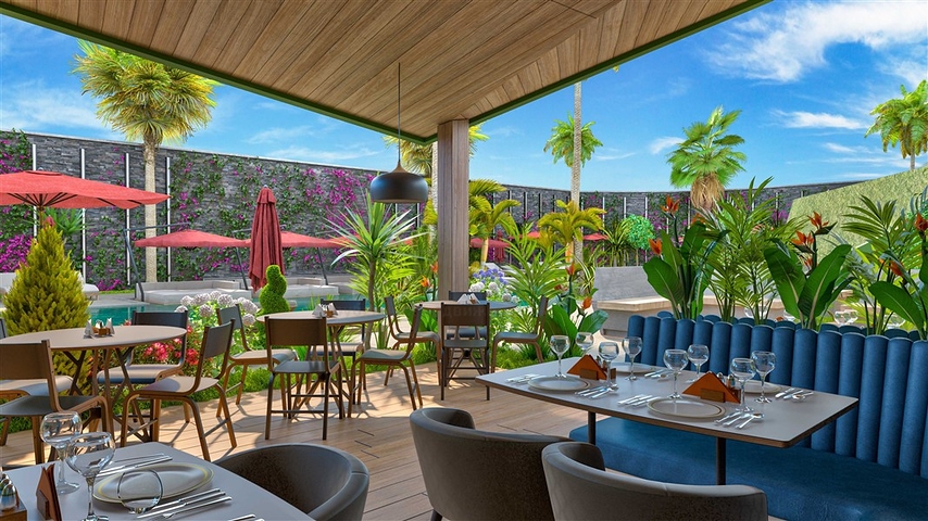 شقة من غرفتي نوم في مجمع سكني قيد الإنشاء في منطقة النخبة كارجيجاك