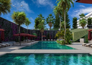 شقة من غرفتي نوم في مجمع سكني قيد الإنشاء في منطقة النخبة كارجيجاك