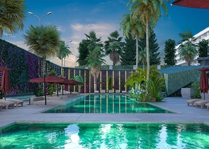 شقة من غرفتي نوم في مجمع سكني قيد الإنشاء في منطقة النخبة كارجيجاك