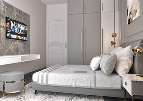 شقة من غرفتي نوم في مجمع سكني قيد الإنشاء في منطقة النخبة كارجيجاك